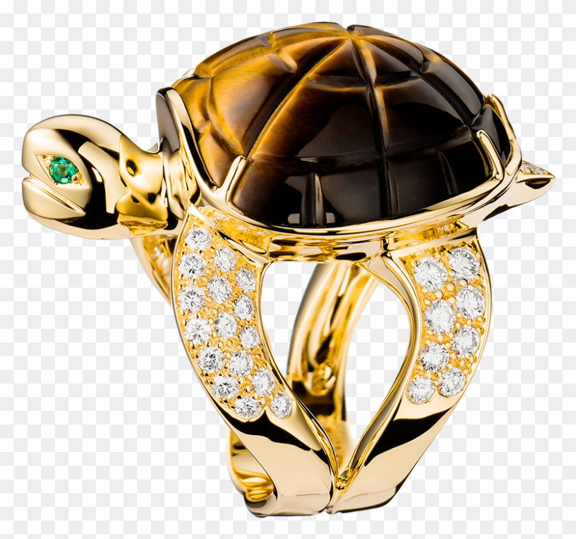 799x745 Tortue Tiger39s Eye Ring A Maison Boucheron Jewelry Boucheron Turtle Ring, Accessories, Accessory, Gold HD PNG Download