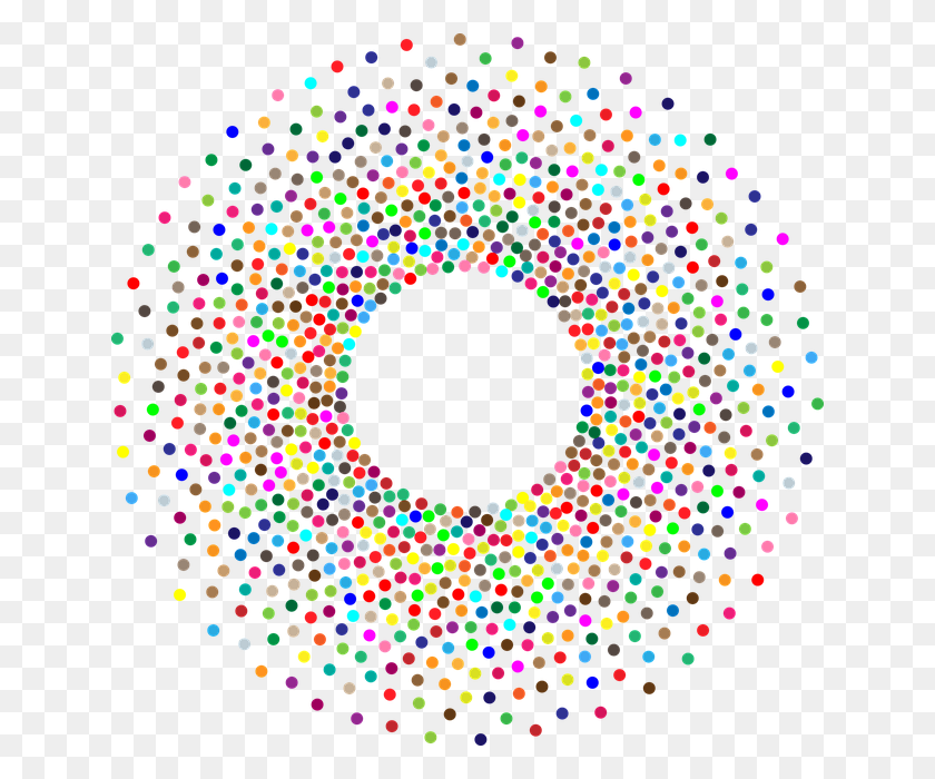 640x640 Torus Circles Dots Abstract Geometric Art Frame, Graphics, Lighting Descargar Hd Png