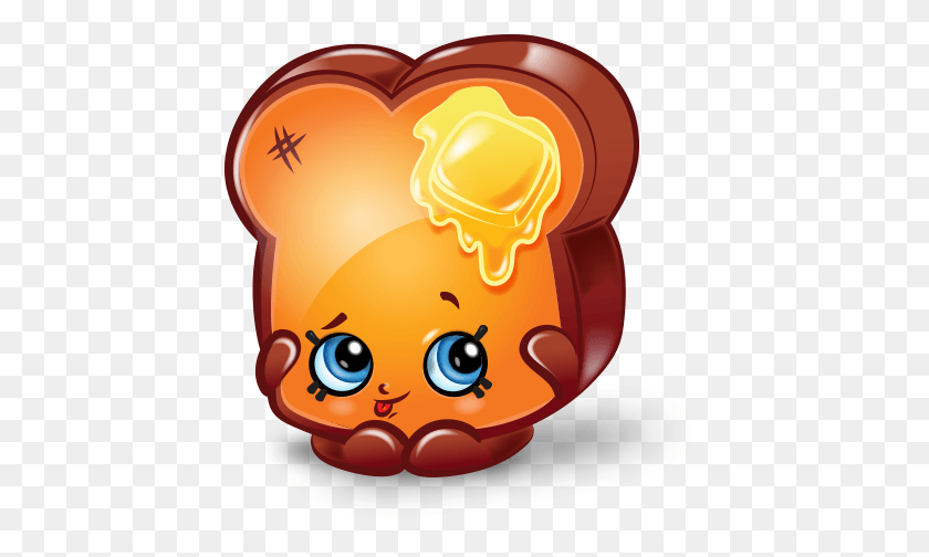 435x444 Tosta Tostada Cartoon Pictures Shopkins, Food, Plant, Heart HD PNG Download