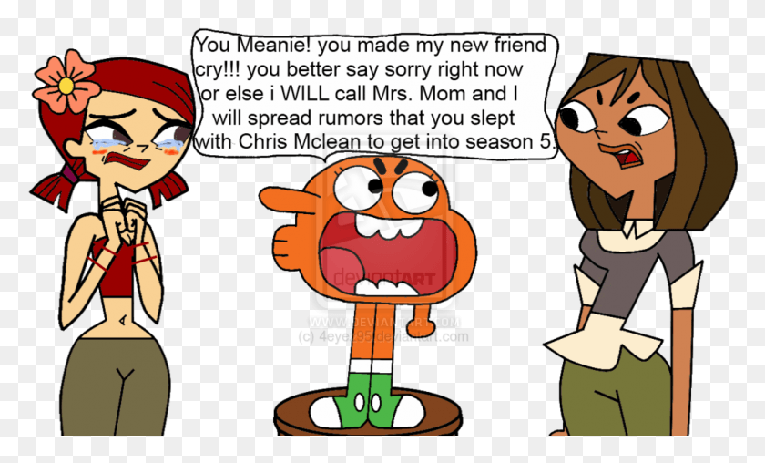 1008x579 Total Drama Oc Brown Hair Total Drama Island Cringe, Poster, Advertisement, Text HD PNG Download