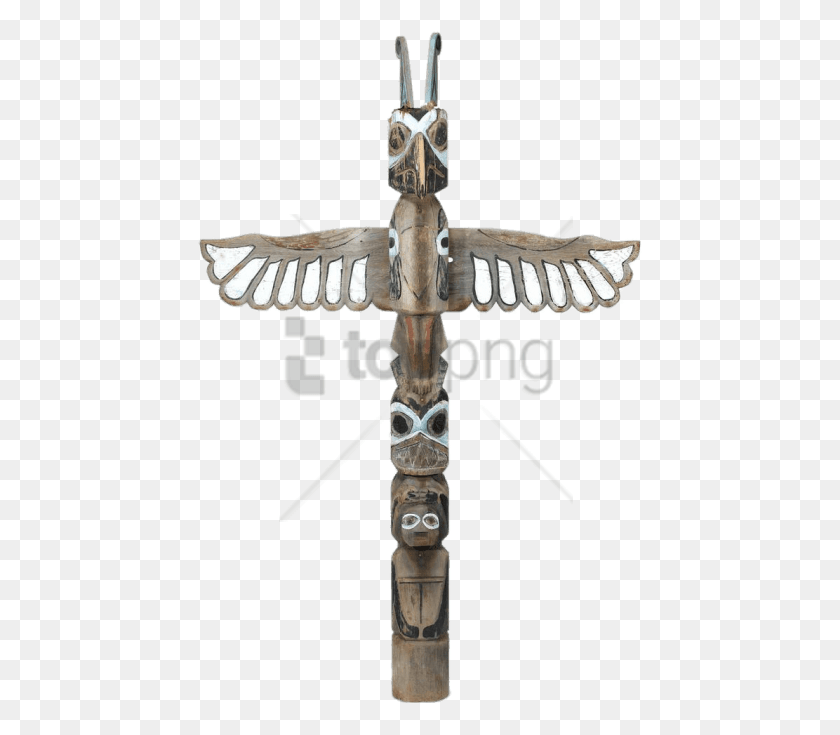 446x675 Totem Pole, Cross, Symbol, Architecture HD PNG Download