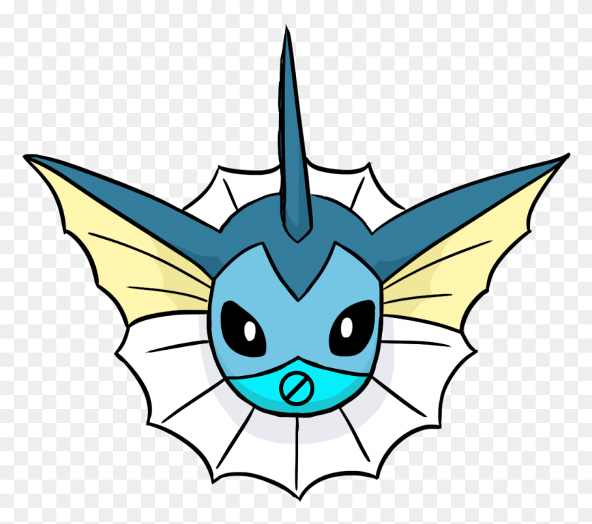 1074x941 Toto Vaporeon, Dragon, Shark, Sea Life HD PNG Download