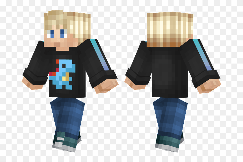 697x501 Totodile Fan Minecraft Skins Boy Jacket, Graphics, Hand HD PNG Download