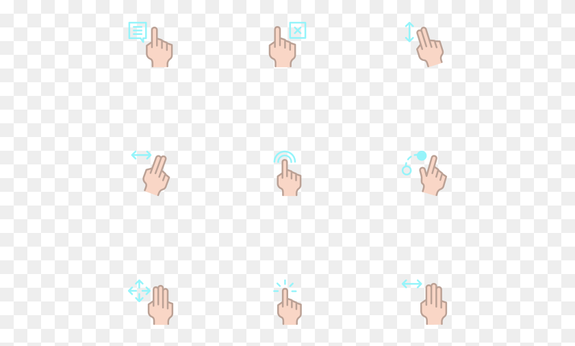 469x445 Touch Gesture Cartoon, Hand, Audience, Crowd HD PNG Download