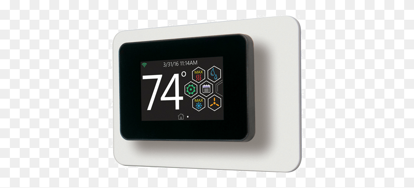 393x321 Touch Screen Thermostat Touch Screen Thermostats, Mobile Phone, Phone, Electronics HD PNG Download