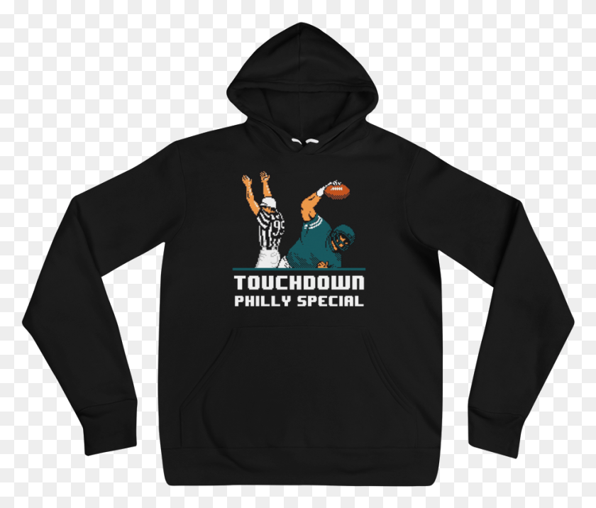 923x777 Touchdown Philly Special Spacex Starman Hoodie, Clothing, Apparel, Sweatshirt HD PNG Download