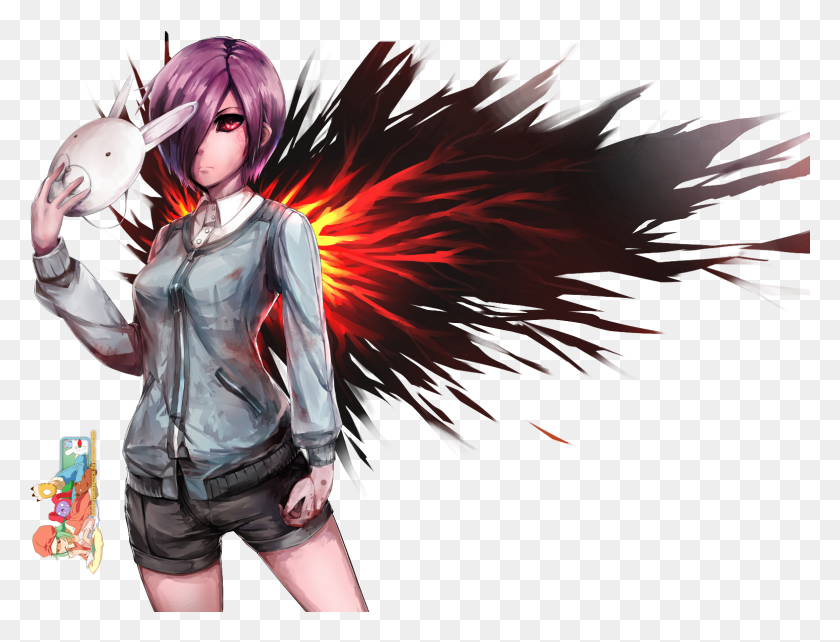 1550x1158 Touka Tokyo Ghoul Tokyo Ghoul Touka Rabbit, Person, Human, Graphics HD PNG Download