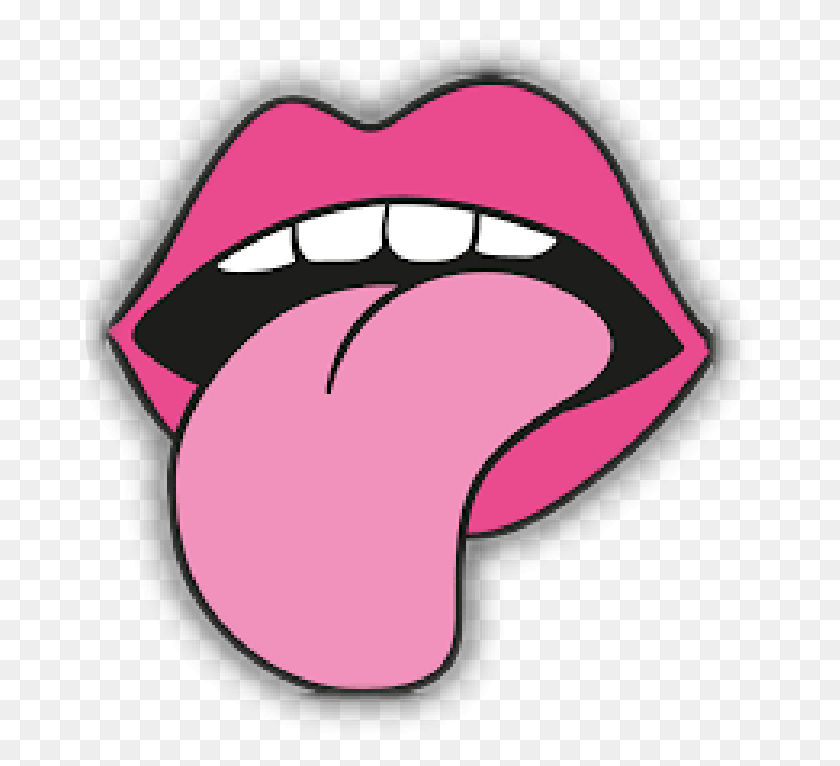 673x706 Tounge Tongue, Mouth, Lip, Baseball Cap HD PNG Download