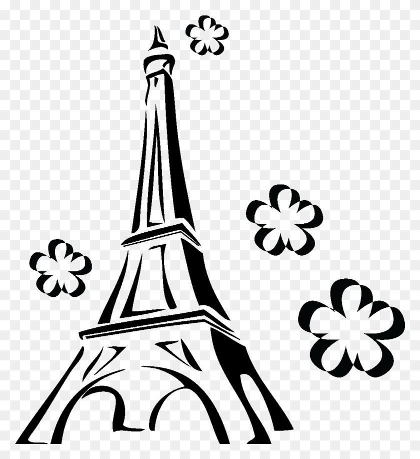 1091x1200 Tour Eiffel Dessin Stylis Tour Eiffel Logo, Outdoors, Nature, Astronomy HD PNG Download