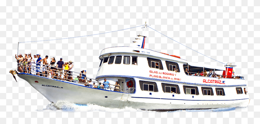 956x417 Tour Islas Del Rosario, Boat, Vehicle, Transportation HD PNG Download