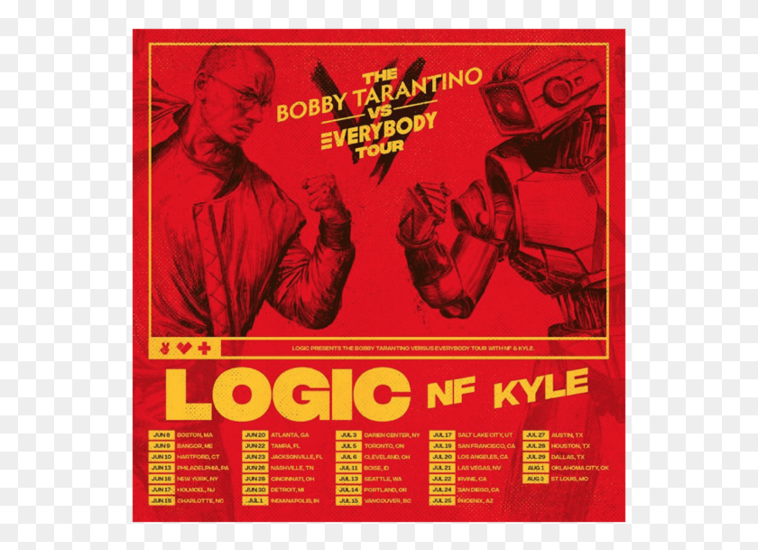 549x549 Tour Will Kick Off On June 8th In Boston And Logic Bobby Tarantino Vs Everybody, Poster, Advertisement, Flyer HD PNG Download