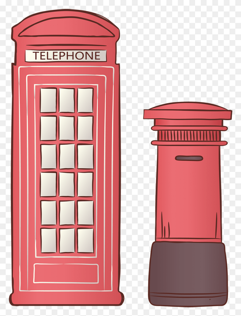 1150x1539 Tourism Sign Scenery English Street And Vector London Drawing Telephone Booth, Mailbox, Letterbox, Phone Booth HD PNG Download