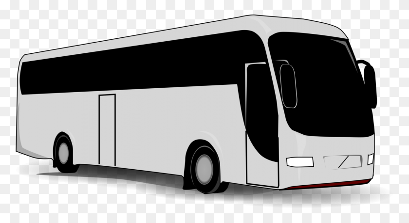 1461x750 Tourist Bus Vehicle White Black Road Transport Coach Bus Clip Art, Transportation, Tour Bus, Van HD PNG Download