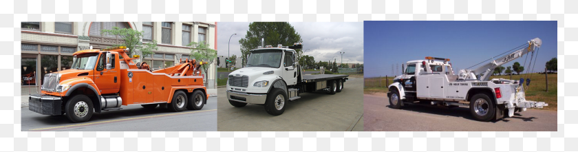 1385x286 Tow Truck Finance Programs Trailer Truck, Vehicle, Transportation, Person Descargar Hd Png