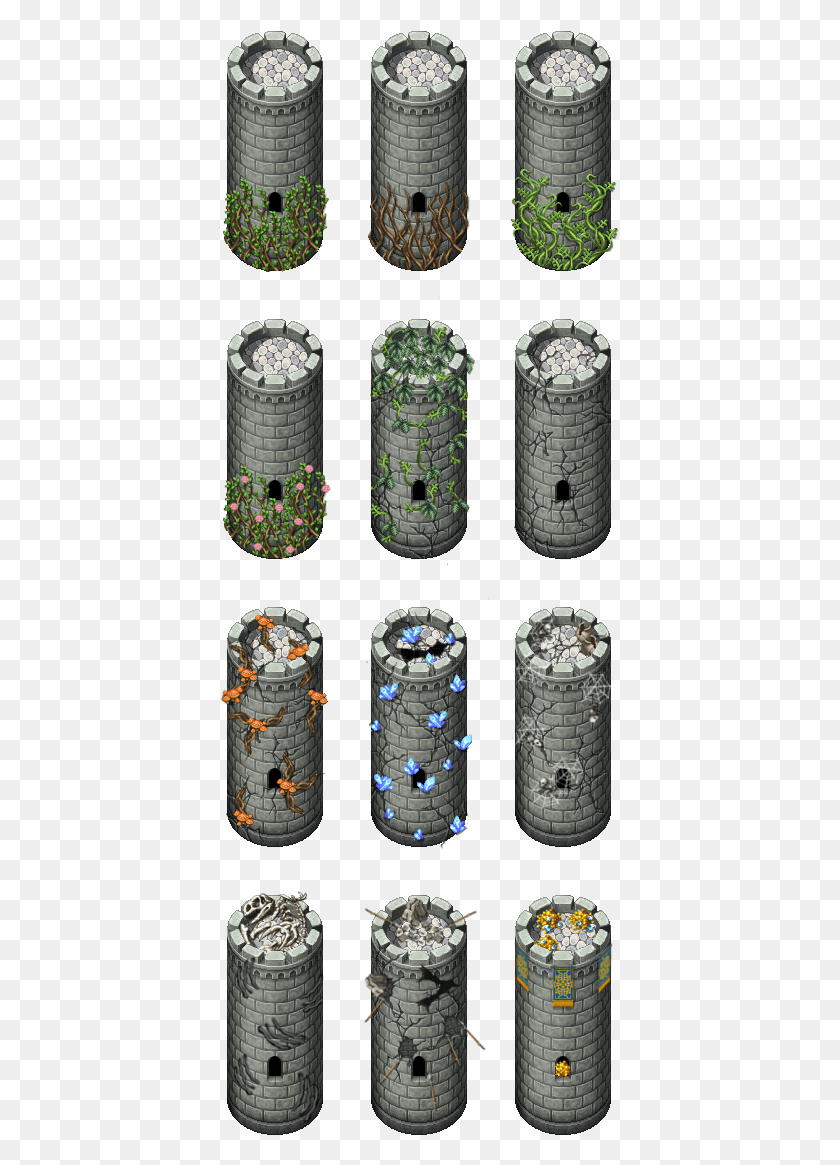 400x1105 Towers3 Rpg Maker Mv Tower Tileset, Wristwatch, Tire, Path HD PNG Download