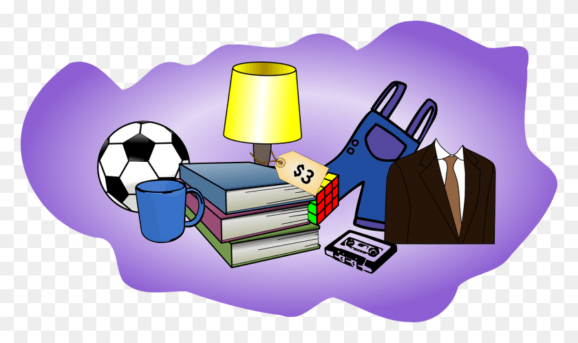 1280x720 Town Wide Yard Sale Is On For Saturday Garage Sale Items Clip Art, Table Lamp, Lamp, Soccer Ball HD PNG Download