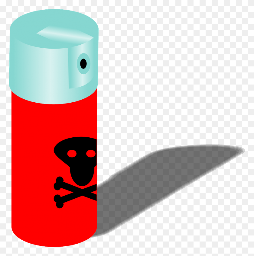1266x1280 Toxic Clipart Spray Bug Spray Clipart, Bottle, Cylinder, Tin HD PNG Download