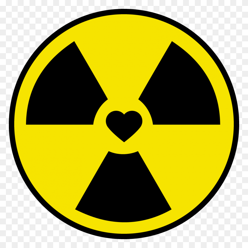 1600x1600 Toxic Heart Radiation Signs, Symbol, Nuclear HD PNG Download