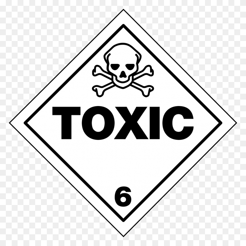 1024x1024 Toxic Symbol Class 6 Toxic And Infectious Substances Sign, Road Sign, Triangle, Stopsign HD PNG Download