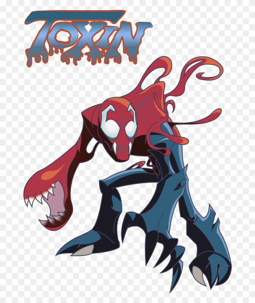 690x939 Descargar Png Toxin Symbiote Por Riderb0Y Carnage Symbiote Venom Toxin Symbiote Anime, Graphics, Dragon Hd Png