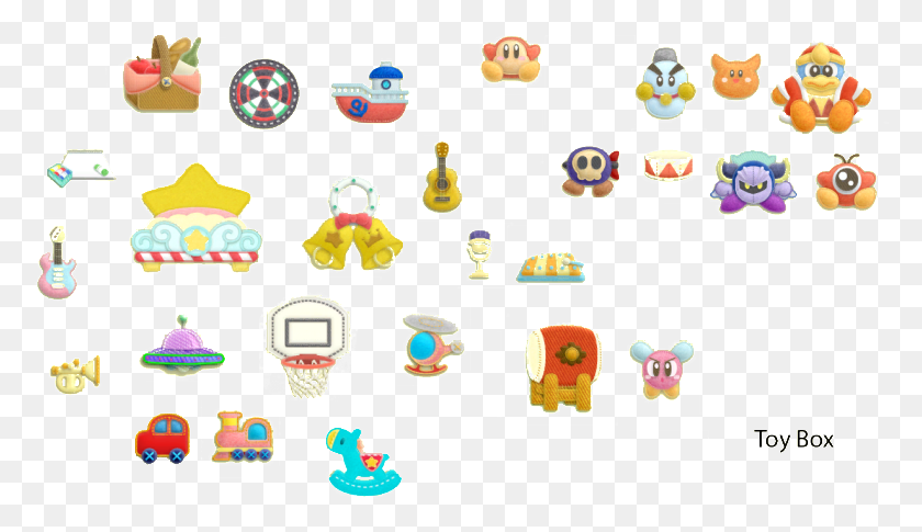 780x425 Toy Box New Kirbys Epic Yarn Toys, Text, Alphabet, Number HD PNG Download