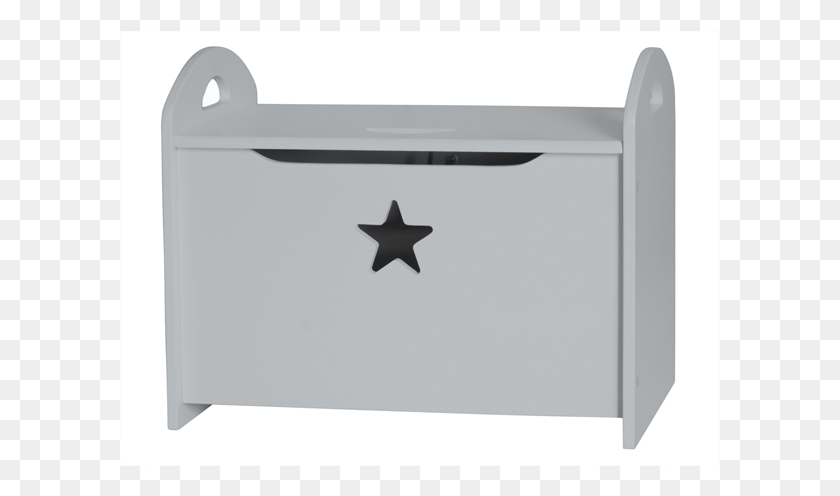 601x436 Toy Chest Star Grey Frvaringskista Barn, Mailbox, Letterbox, Symbol HD PNG Download