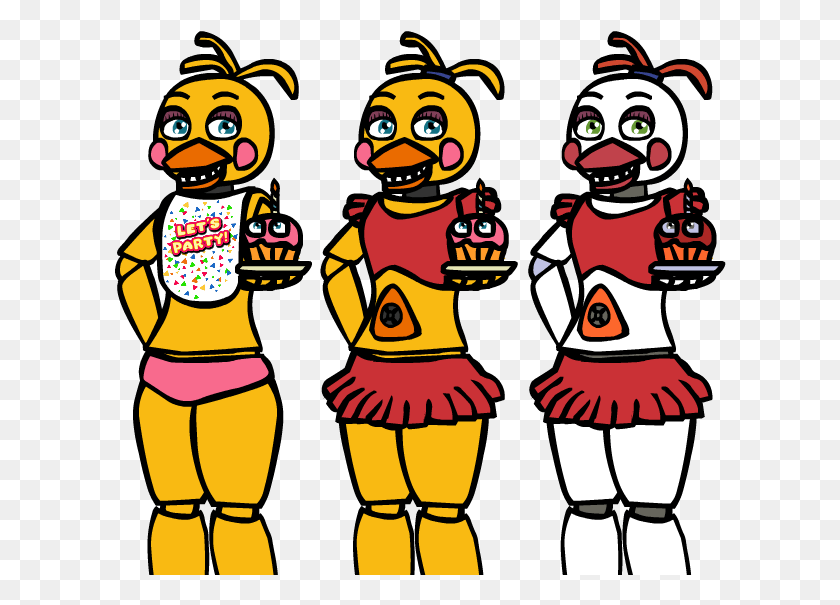 612x545 Toy Chica In Circus Baby 39S Clothescolours Circus Baby X Toy Chica En El Circo, Persona, Humano Hd Png