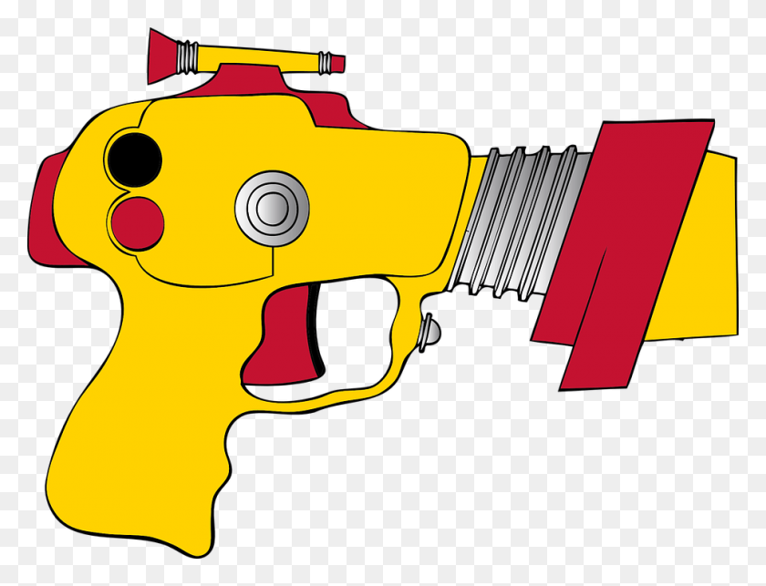 960x718 Игрушечный Пистолет Луч Научная Фантастика Клип Арт Игрушечный Пистолет, Оружие, Вооружение, Расческа Png Скачать