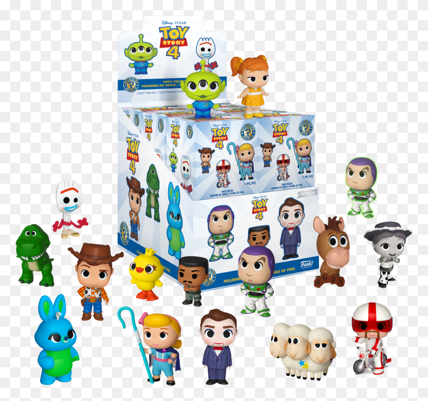 1500x1398 История Игрушек 4 Mystery Minis, Кукла, Робот, Супер Марио Png Скачать
