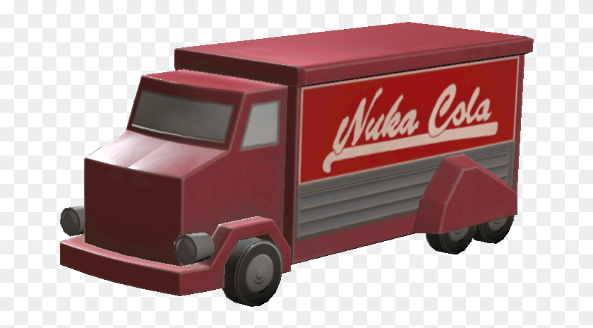 672x404 Descargar Png Camión De Juguete Fallout 4 Nuka Cola Truck, Vehículo, Transporte, Bebida Hd Png