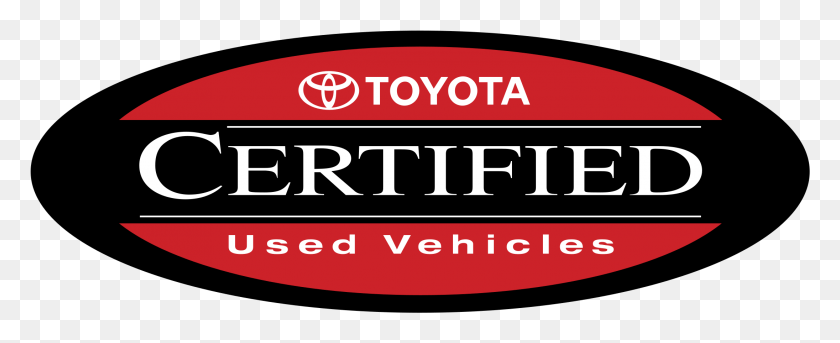 2191x795 Toyota Certified Used Vehicles Logo Transparent Circle, Label, Text, Sticker HD PNG Download