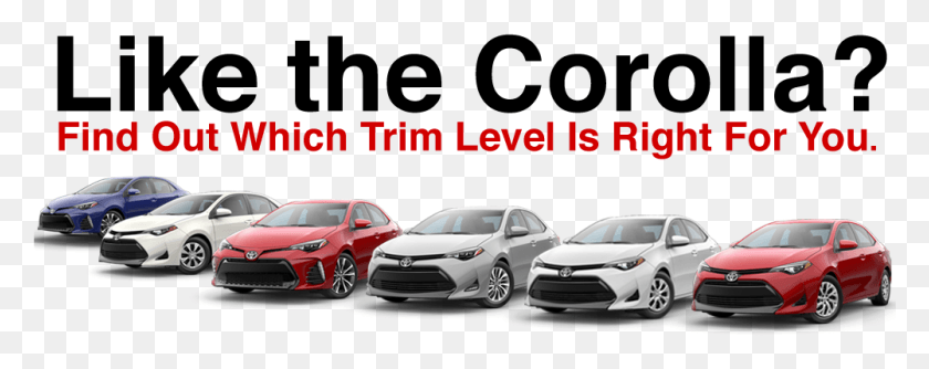 1001x352 Toyota Corolla Trim Levels 2017 2017 Toyota Corolla Trims, Car, Vehicle, Transportation HD PNG Download
