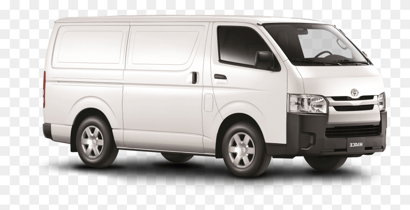 2389x1137 Toyota Hiace Mockup Free, Van, Vehicle, Transportation HD PNG Download