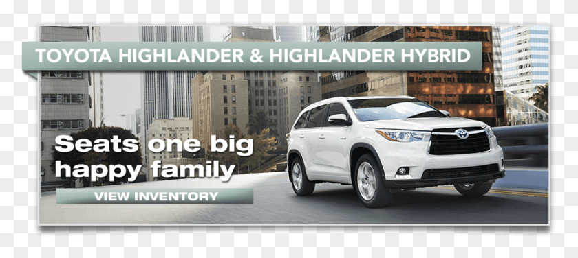 860x349 Toyota Highlander Hybrid 2018, Car, Vehicle, Transportation HD PNG Download