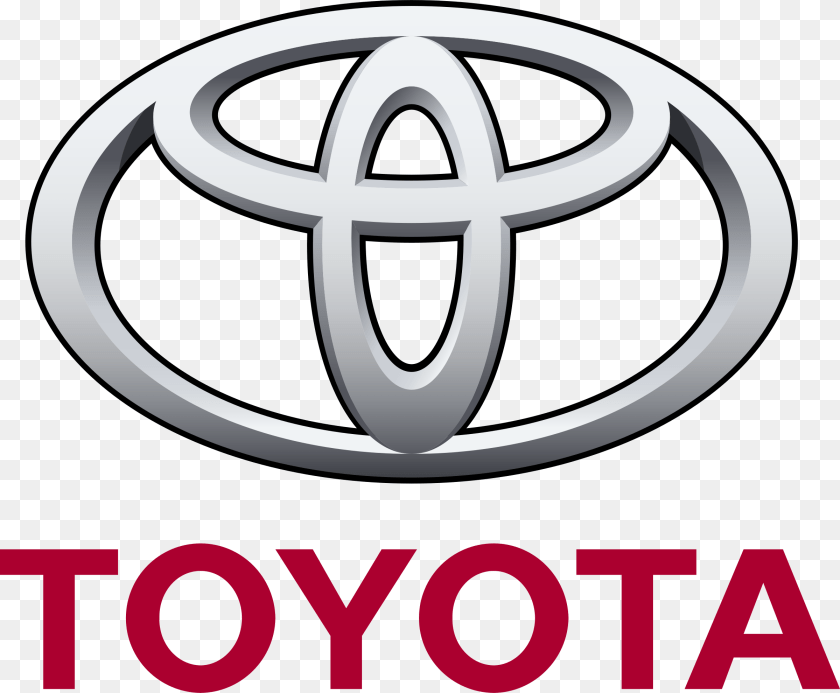 Toyota Logo Transparent Vector, Symbol Sticker PNG