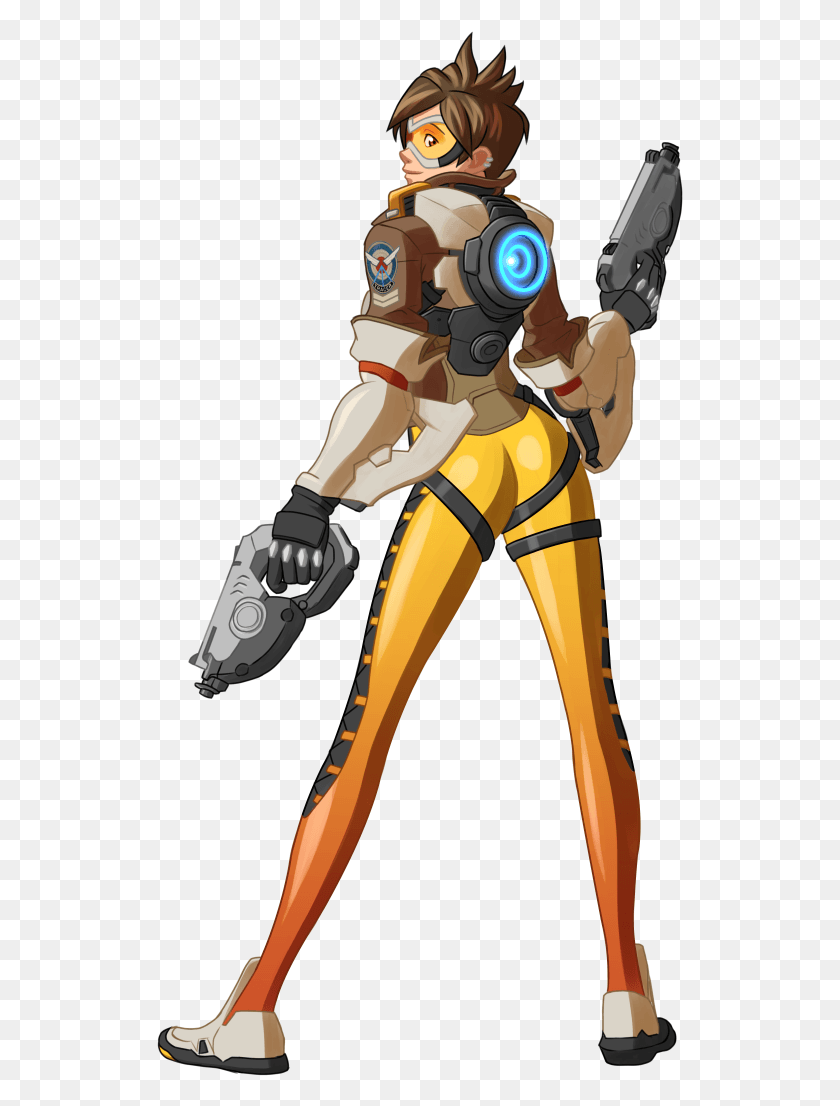 527x1046 Descargar Png / Trazadores Pose Controversia Overwatch Overwatch Tracer, Persona, Humano, Mano Hd Png