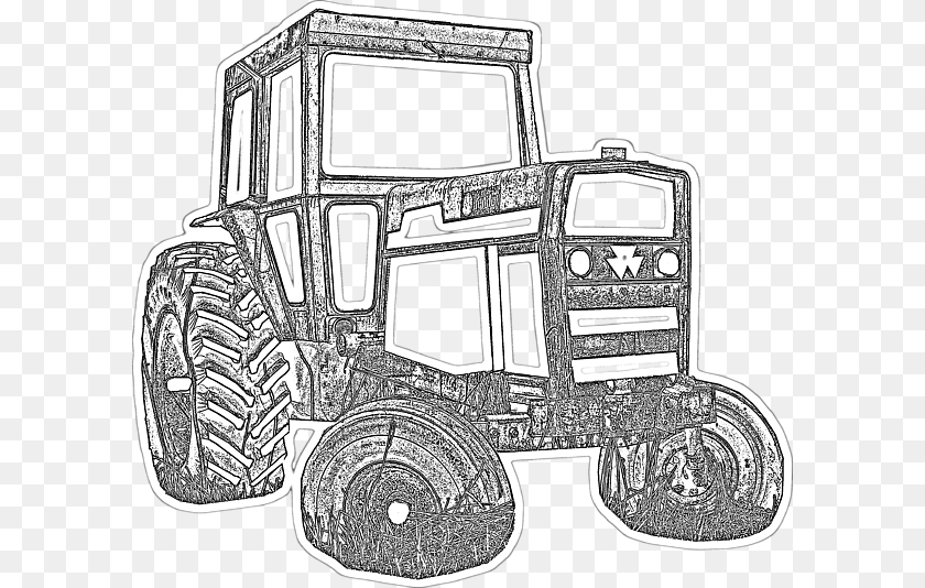 Tractor, Art, Drawing, Car, Transportation Clipart PNG