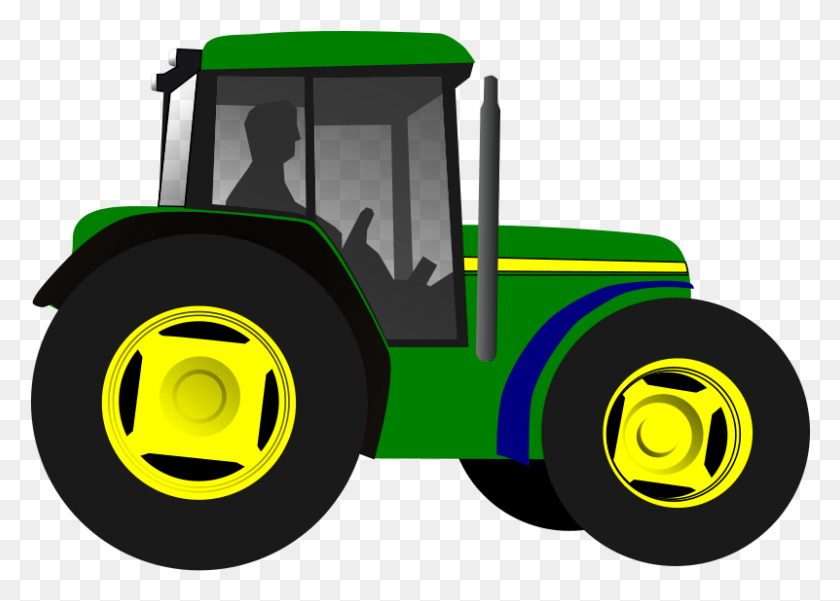 801x556 Tractor Clip Art Tractor Sticker, Vehicle, Transportation, Tire HD PNG Download