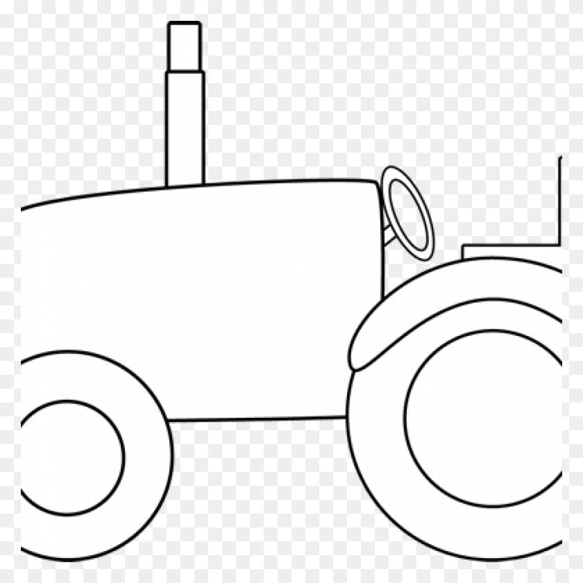 1024x1024 Tractor Clipart Black And White Border Clip Art Image Circle, Camera, Electronics HD PNG Download