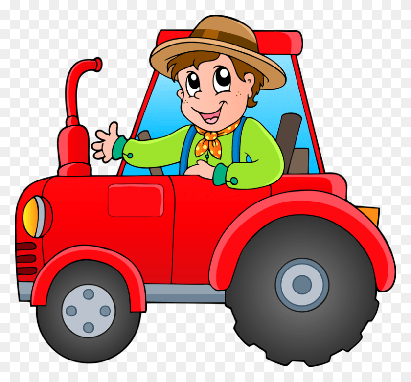 800x740 Tractor Coloring Book Imagenes De Un Tractor Animado, Fire Truck, Truck, Vehicle HD PNG Download