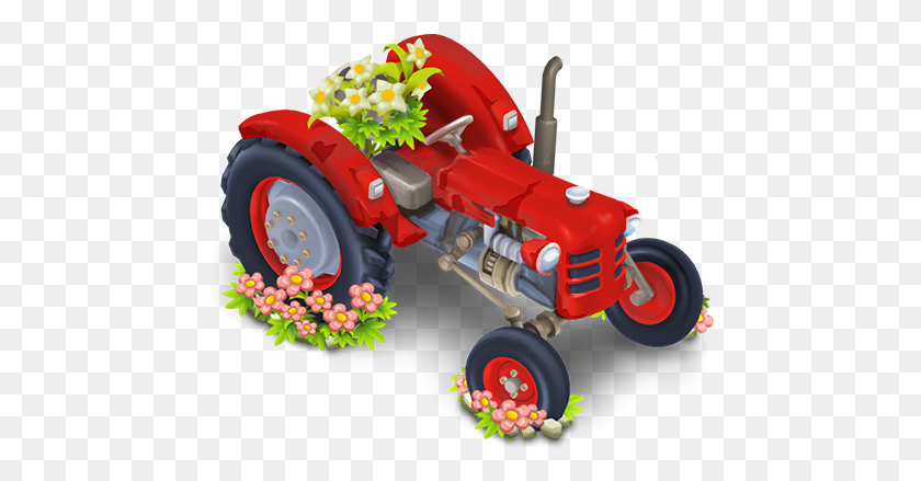 464x379 Tractor Hay Day Traktor, Toy, Plant, Flower HD PNG Download