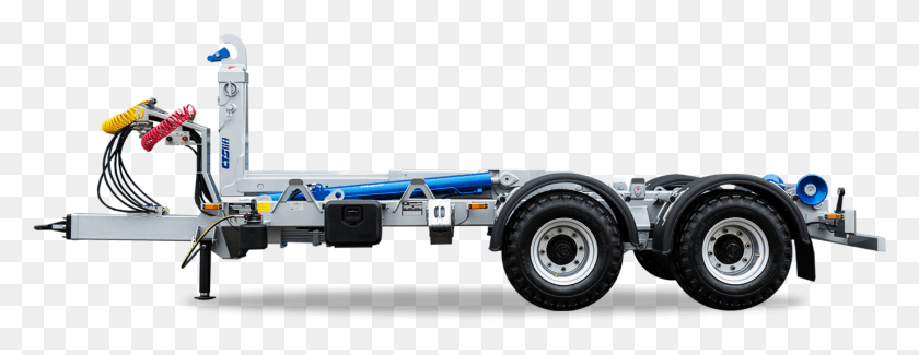 1376x469 Tractor Trailer Tractor Trailer With Adjustable Height, Wheel, Machine, Tire HD PNG Download