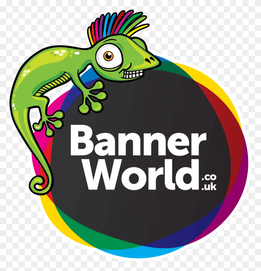 842x876 Печать Торговых Баннеров, Логотип Bannerworld, Животное, Рептилия, Текст Hd Png Скачать