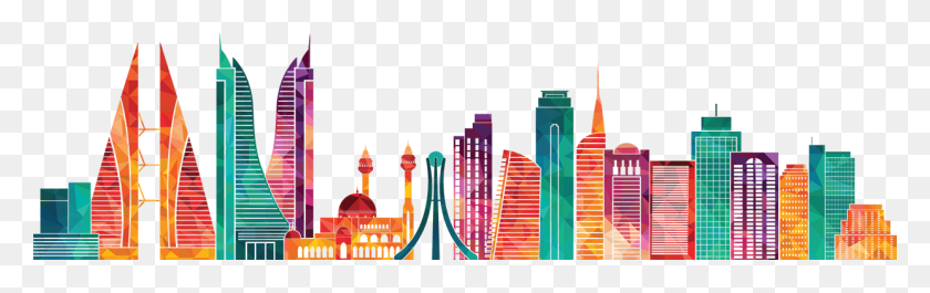 1240x327 Trade Expo Wll And Muscat Expo Llc Have Collaborated Bahrain Buildings Vector, Graphics, Modern Art HD PNG Download