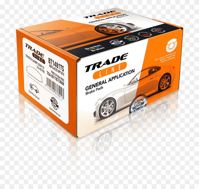 710x740 Trade Line Brake Pads General Applications Manufactured, Wheel, Machine, Box HD PNG Download