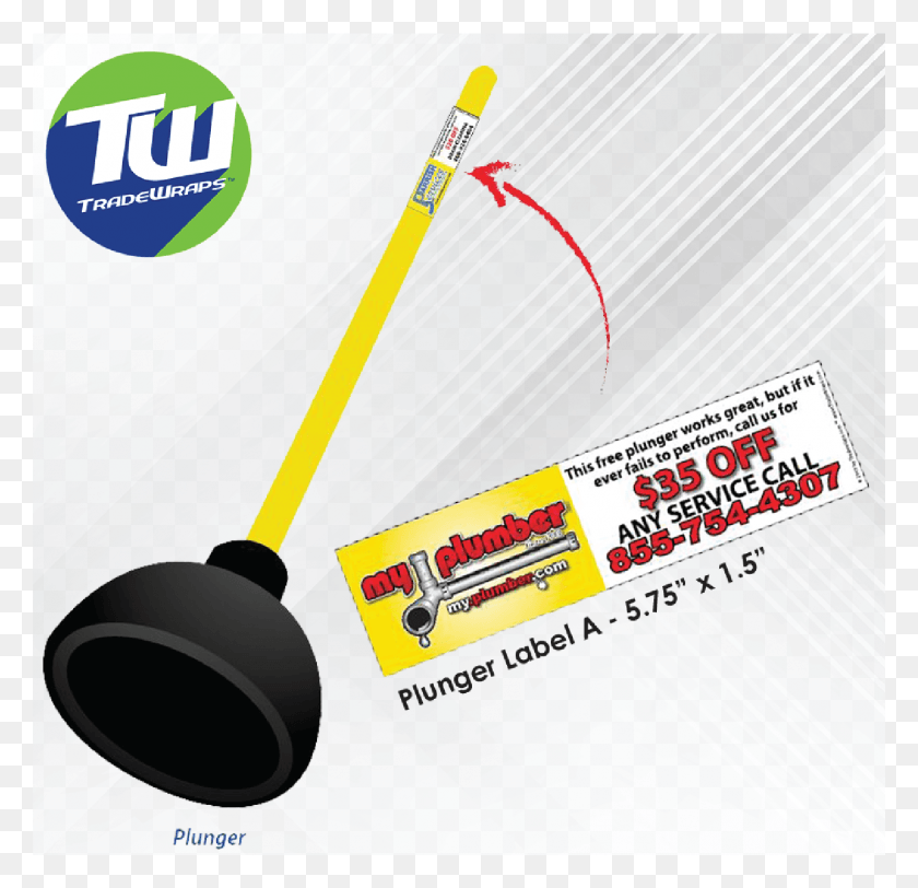 1407x1357 Trade Wraps Plungers Cylinder, Label, Text, Tool Descargar Hd Png