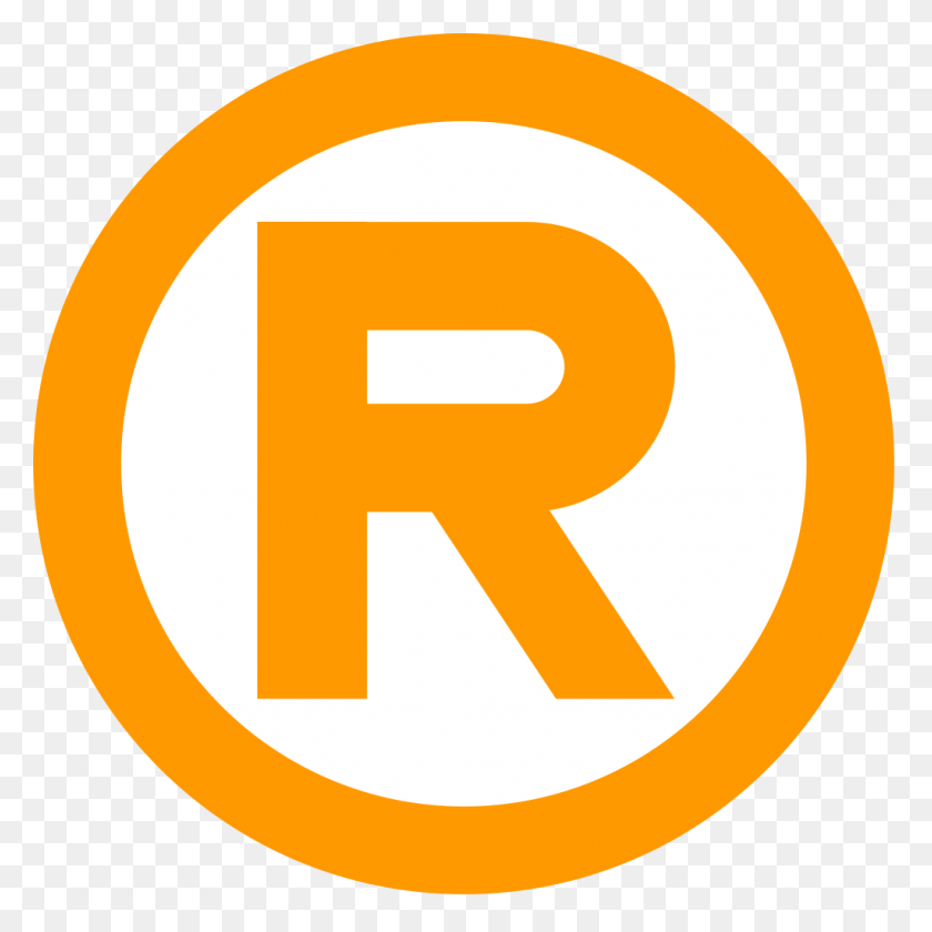 1024x1024 Trademark Registered Logo, Text, Symbol, Number HD PNG Download
