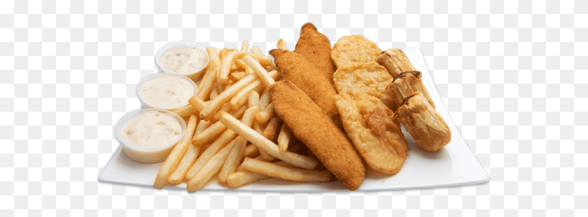 564x251 Tradfish Fried Dough, Fries, Food, Hot Dog Descargar Hd Png