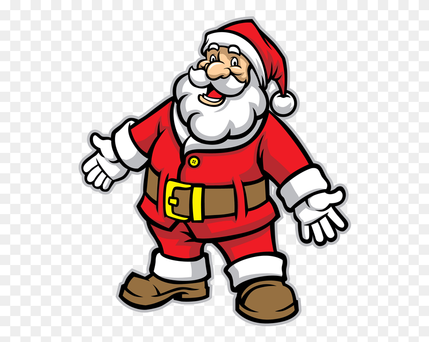 536x611 Санта-Клаус Санта-Клаус С Рождеством Христовым Рисунок, Исполнитель, Рука, Пожарный Png Скачать