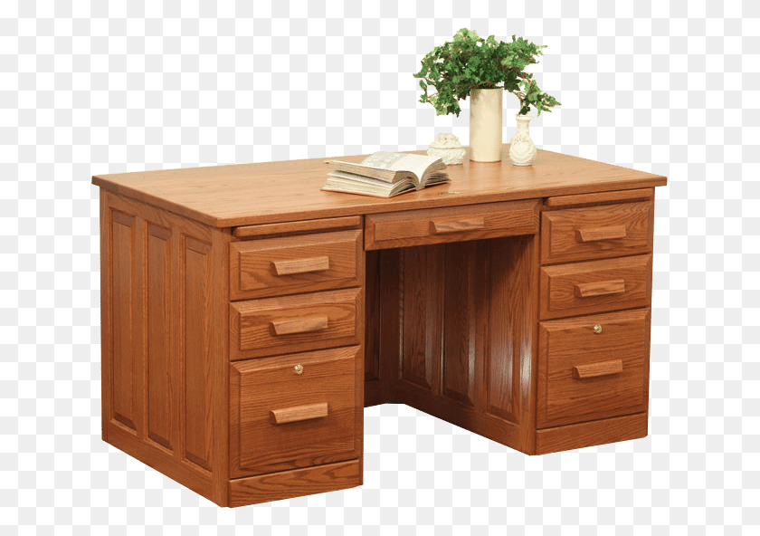637x532 Traditional Flat Top Desk Cabinetry, Furniture, Table, Drawer HD PNG Download